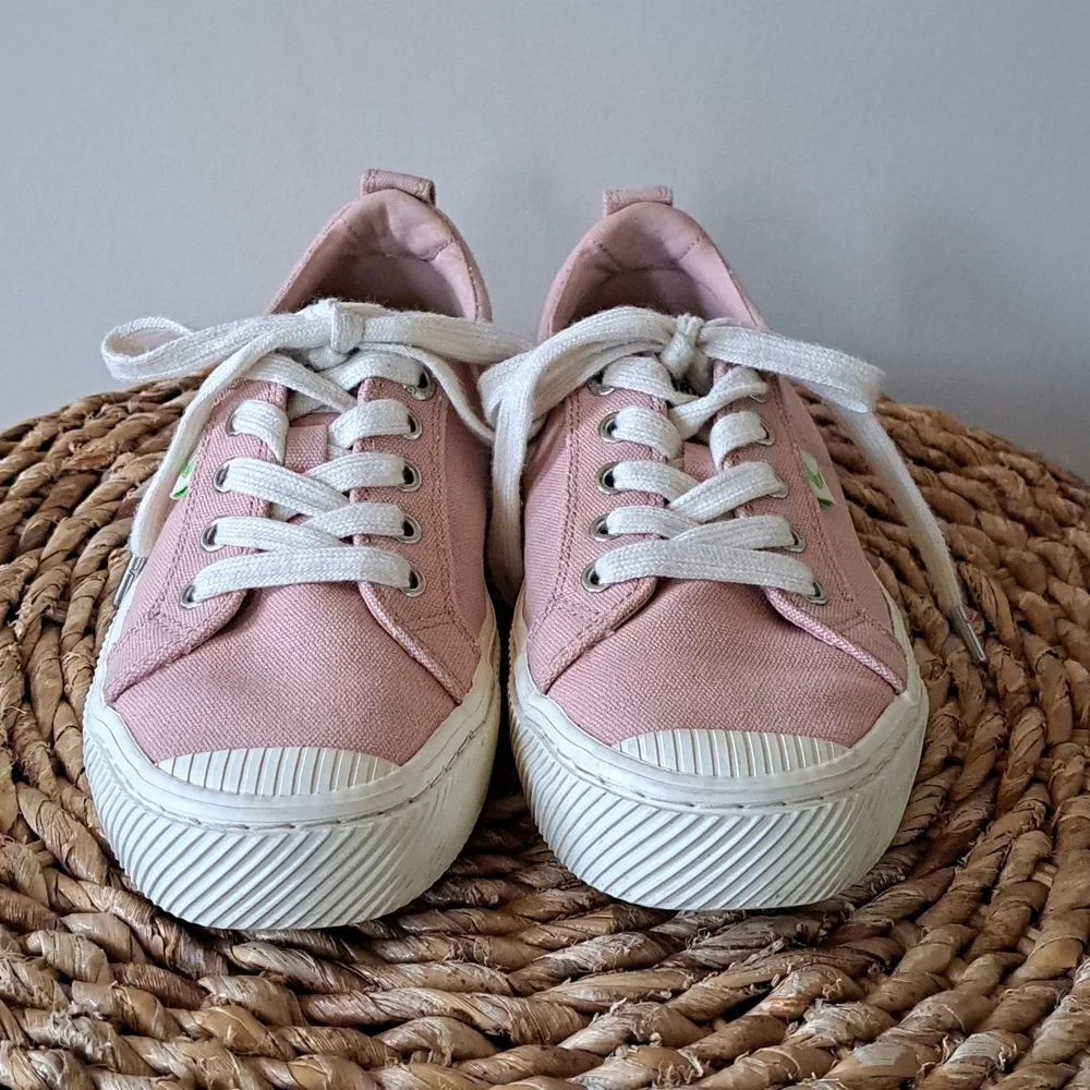 Cariuma Womens Rio Brazil Rose Pink Canvas Casual/Athleisure/Preppy Sneakers S-7